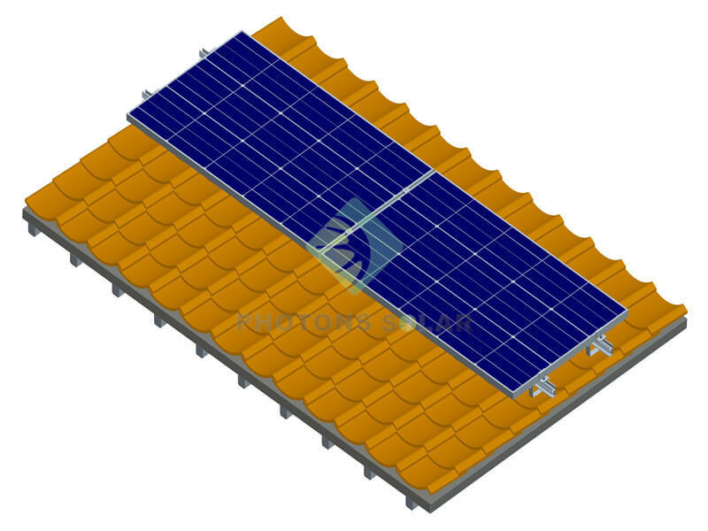 Pitched tile roof mounting solar pantile roof hook
