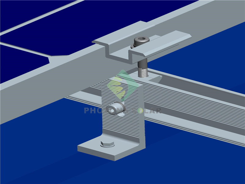 Trapezoid Metal Roof L Feet Solar Mounting_Xiamen Photons Solar ...