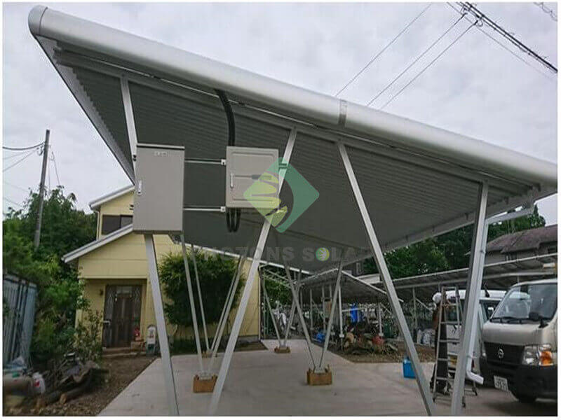 Solar canopy pv mounting carport system