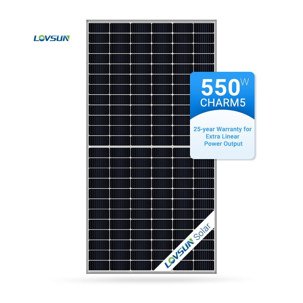 Lovsun Solar Panel Rotterdam Warehouse 550W 560W 600W Monocrystalline Panel PV Module