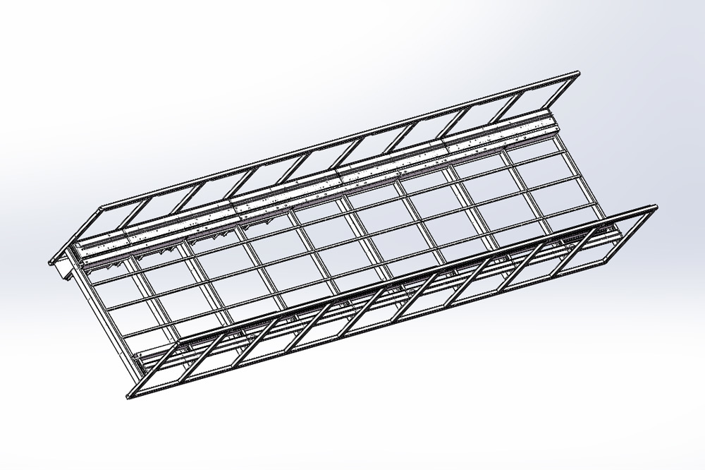 Belt conveyor main frame