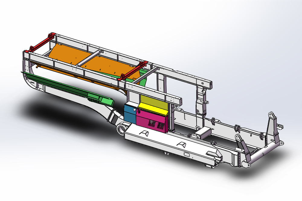 Mobile screening machine C6E main rack