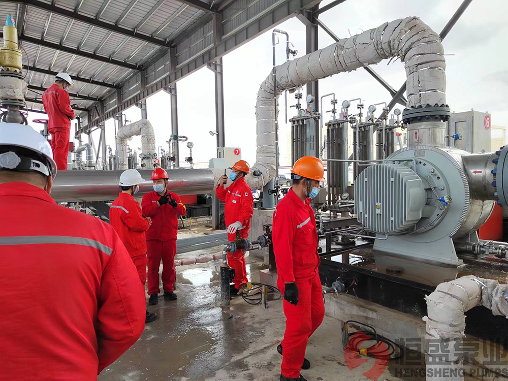 恒盛泵业为中石化胜利油田（东营）原油库外输泵项目