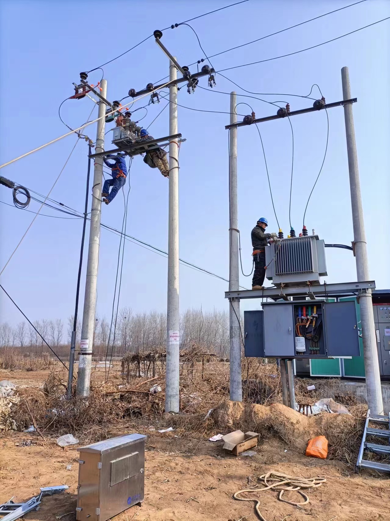 获鹿镇西马庄社区一户一表改造工程