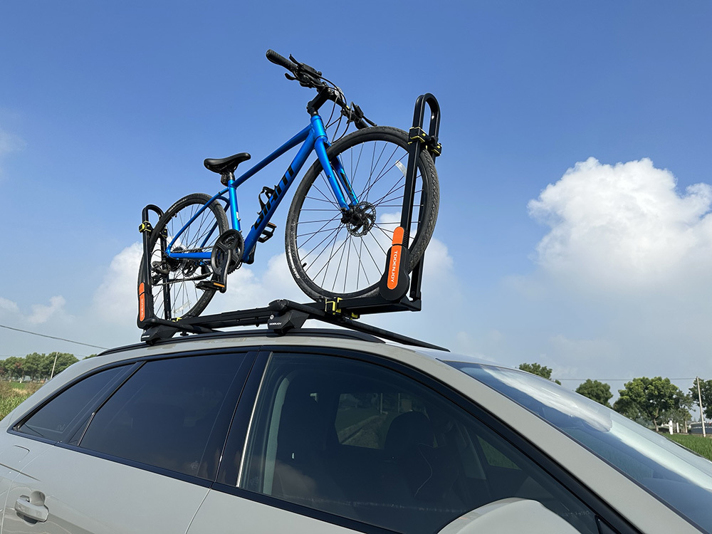 Single shops bike roof rack