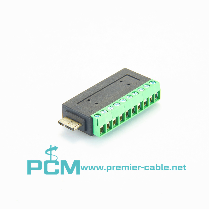 Micro USB 3.0 Terminal Block connector