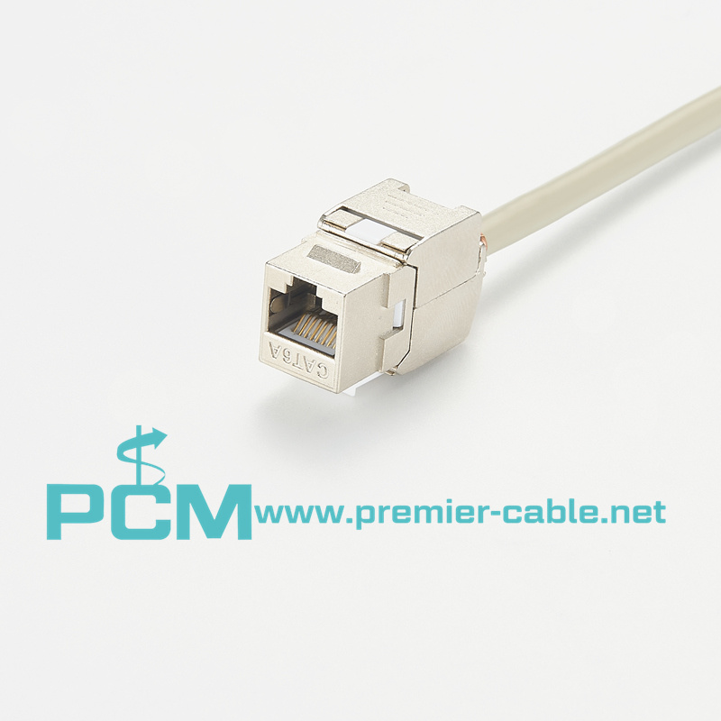 Cat6A Panel Mount Extension Cable