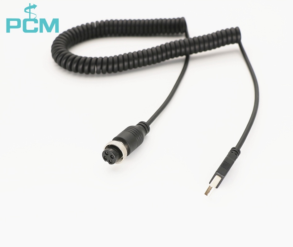Aviation plug to USB cable GX12 GX16