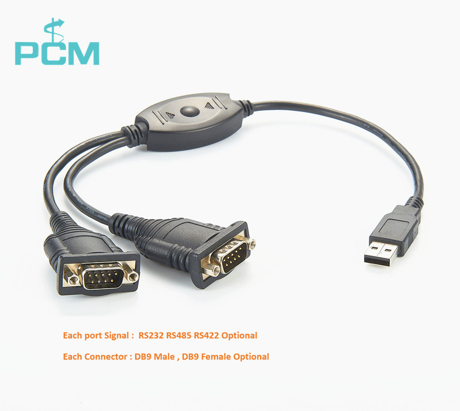 USB to Dual RS232 Serial Cable