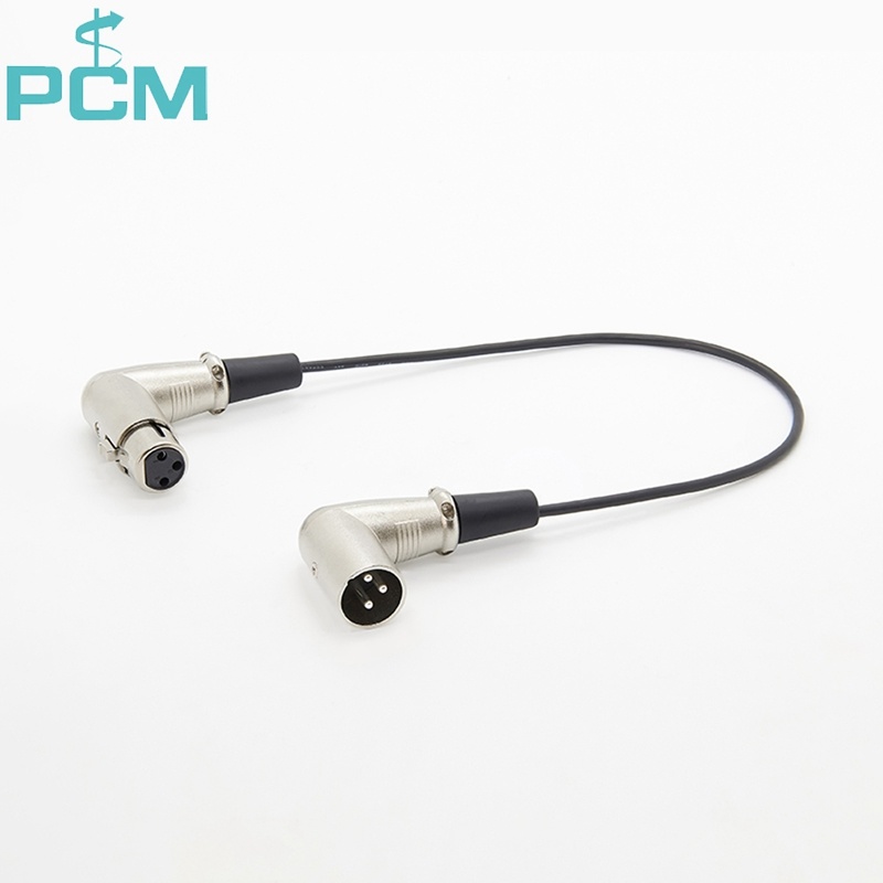 Right Angle XLR Male to XLR Female Cable