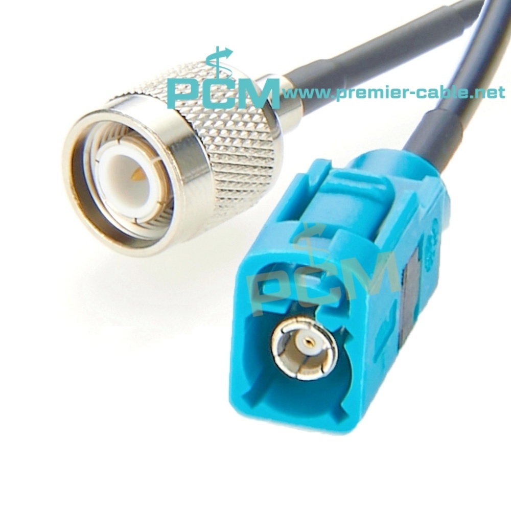 Fakra to TNC Coaxial Vehicle GPS Antenna Cable Assembly