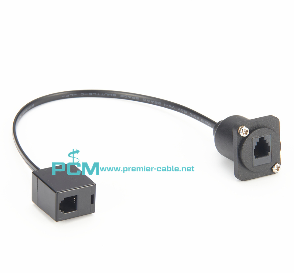 CAT3 RJ11 RJ10 RJ9 Female to Female Coupler Panel Mount