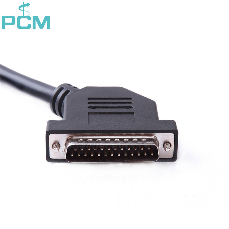 DB25 Male to Female 45 degree angled cable