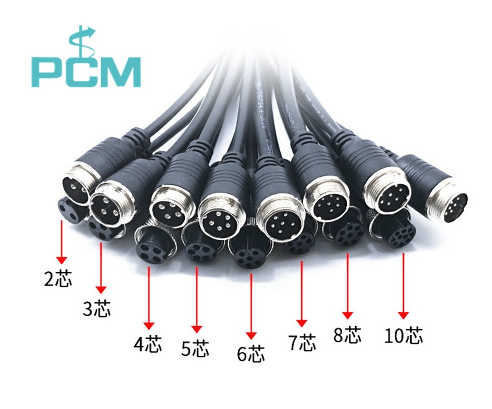 Aviation plug to USB cable GX12 GX16