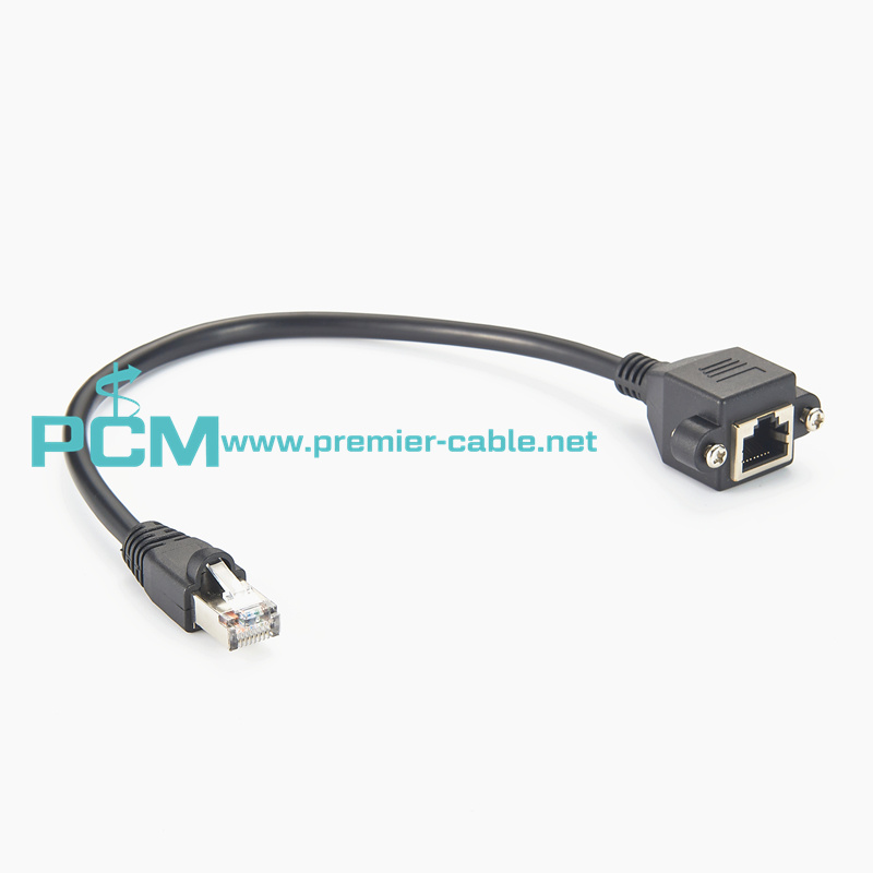 Network cable extension cable with ears 