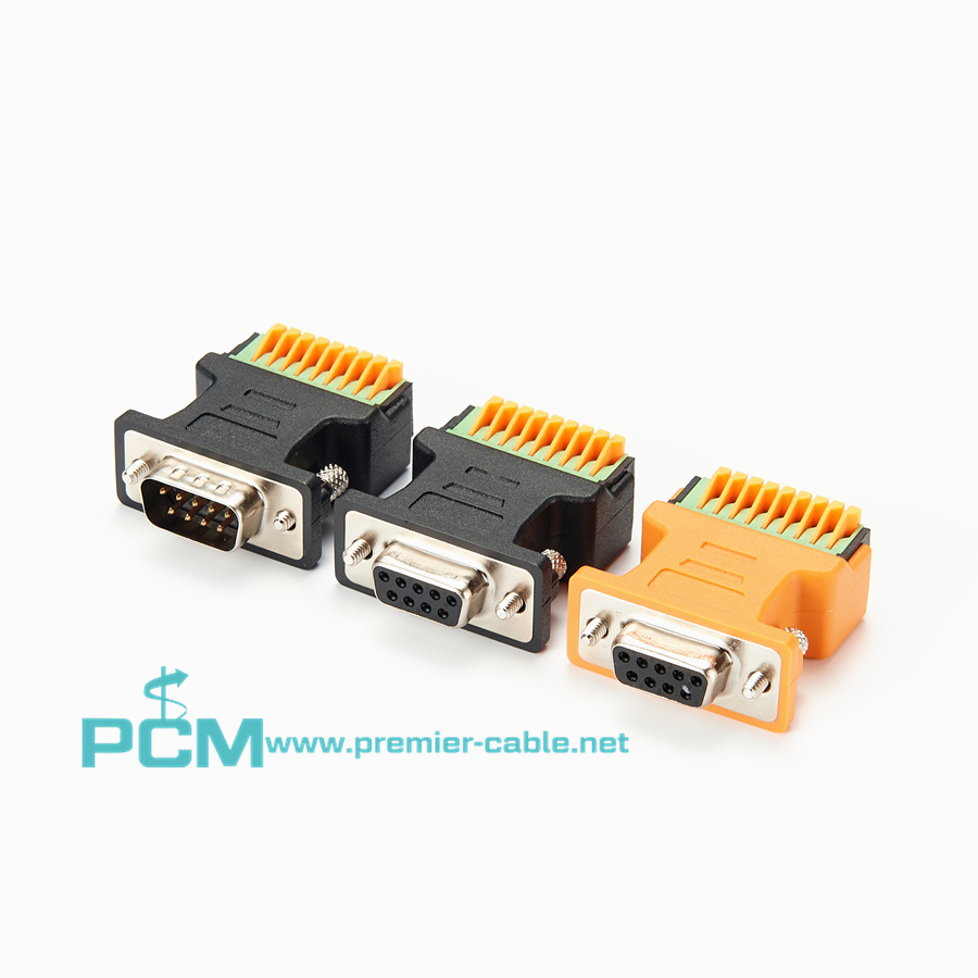 DB9 to 9-Pin Terminal Block Adapter