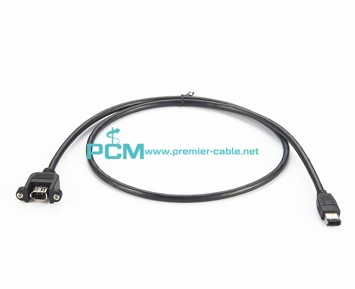 FireWire Panel Mount Extension Cable