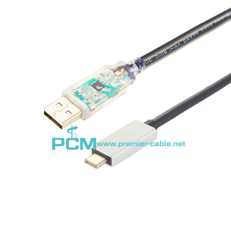 FTDI USB to USB-C Serial Cables for Industrial Displays and Workstations