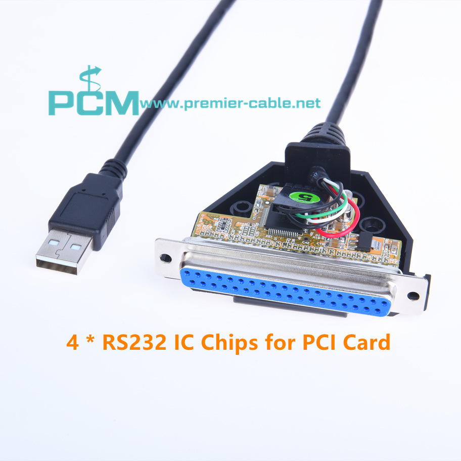 USB DB37 Serial PCI Card Cable