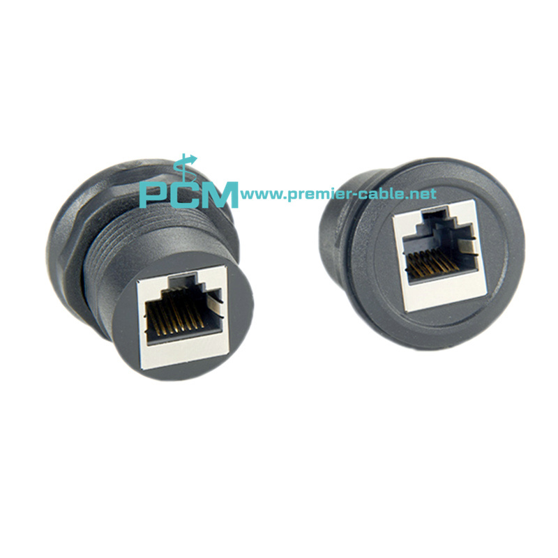 RJ45 Panel Connector for Front Installation