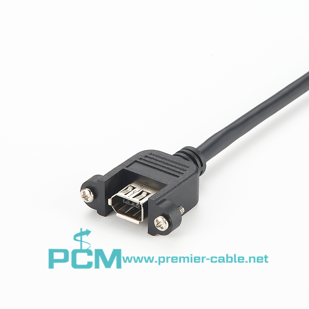 FireWire Panel Mount Extension Cable