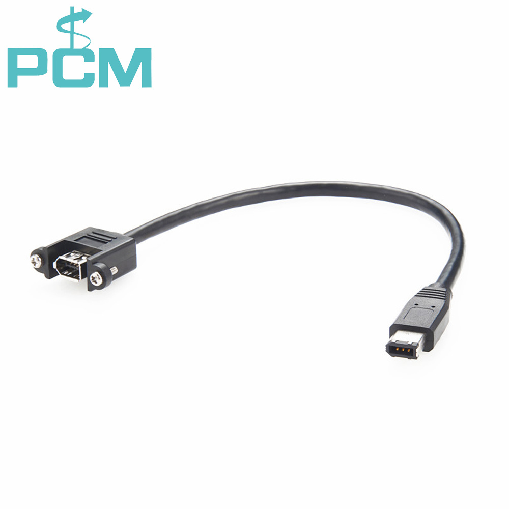 IEEE 1394 FireWire Panel Mount Extension Cable