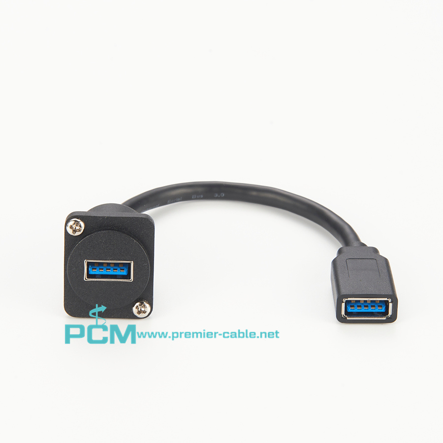 USB3.0 D Series Panel-Mount Connector 