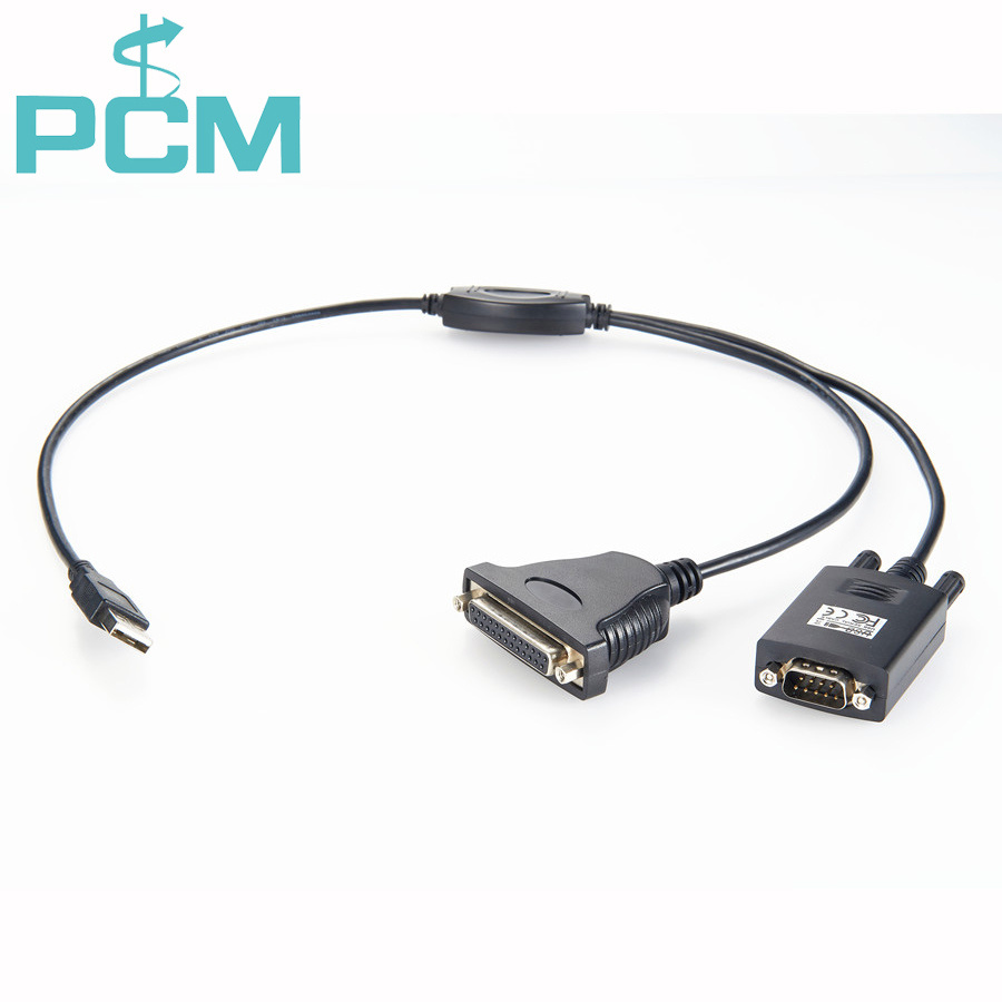 USB to Serial and Parallel Adapter DB9 DB25