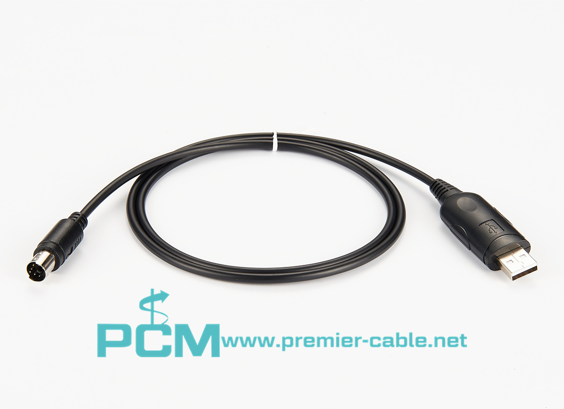 USB Programming Cable with USB Driver CD for Yaesu Two Way Radio 