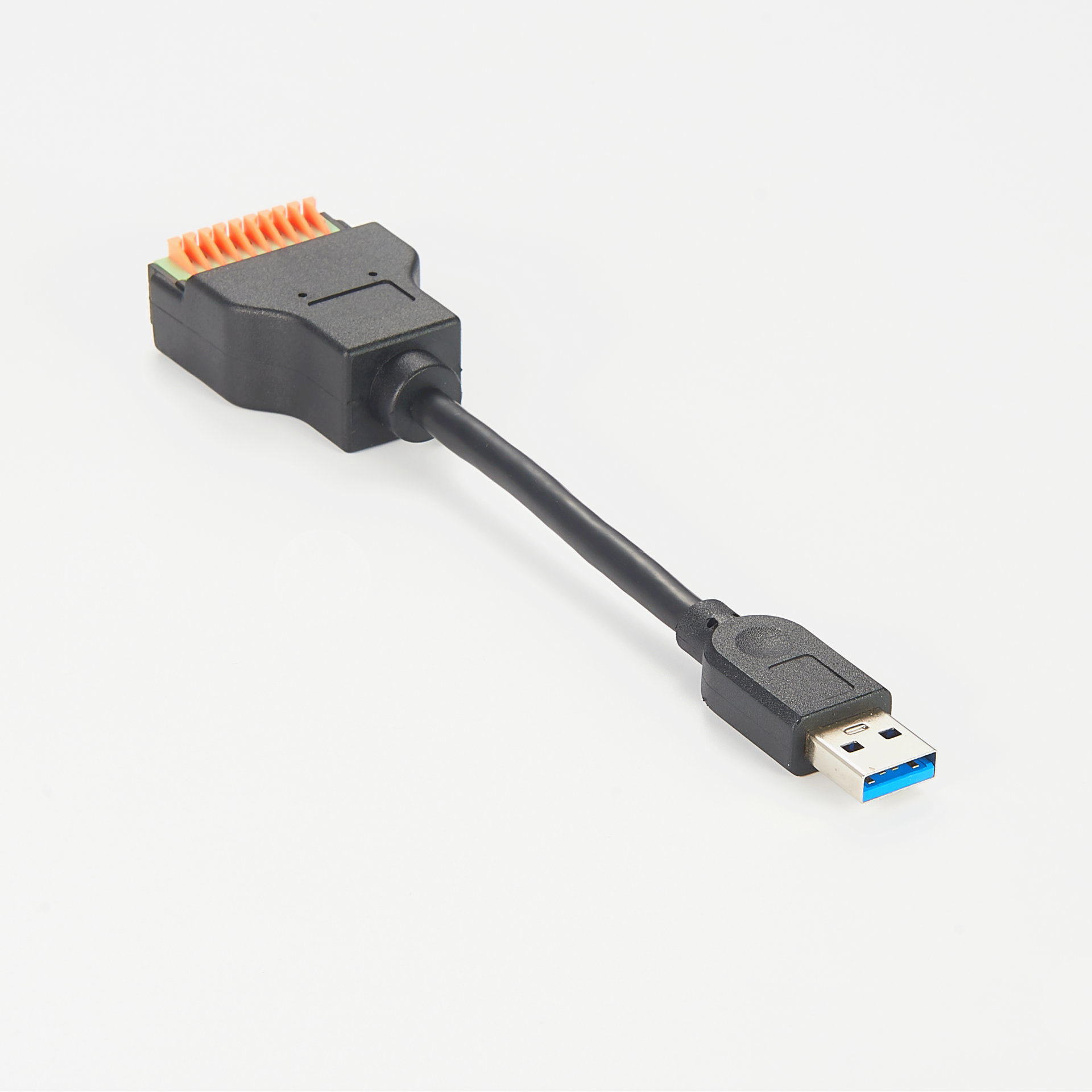 USB 3.0 Type-A Plug to 10-Way Screw Terminal Header 