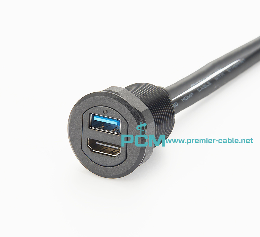 USB HDMI Dash Mount Cable