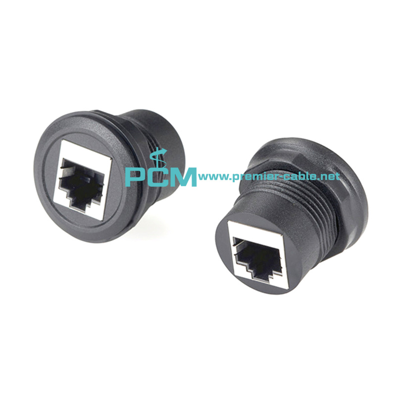 RJ45 Panel Connector for Front Installation