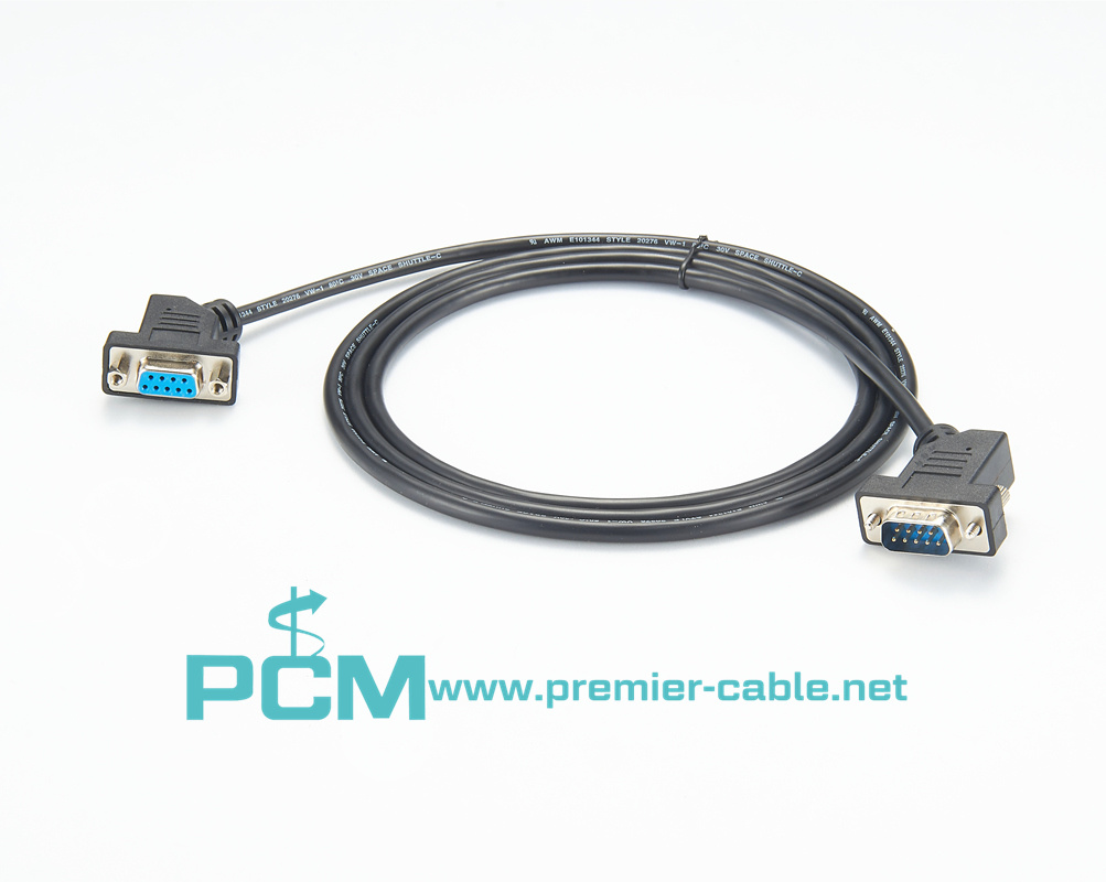 45 Degree RS232 Serial DB9 Cable