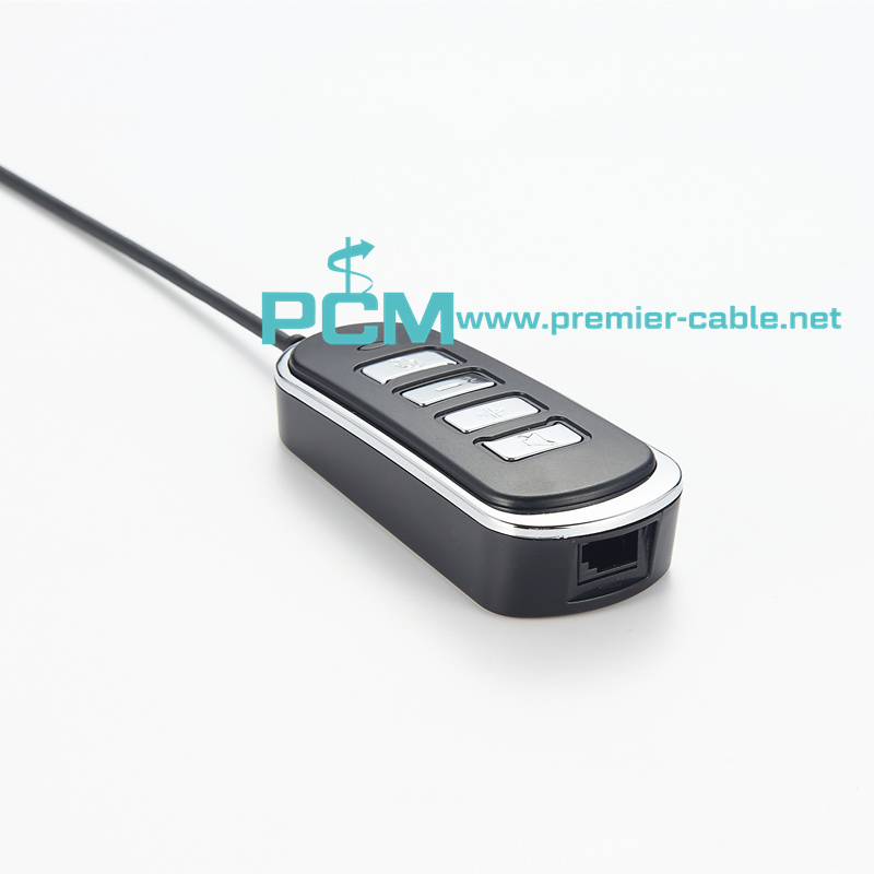 RJ9 Jack to USB Headphone Cable