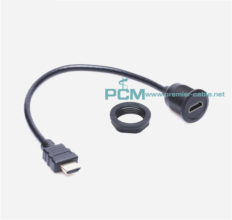 HDMI Panel Mount Extension Cable