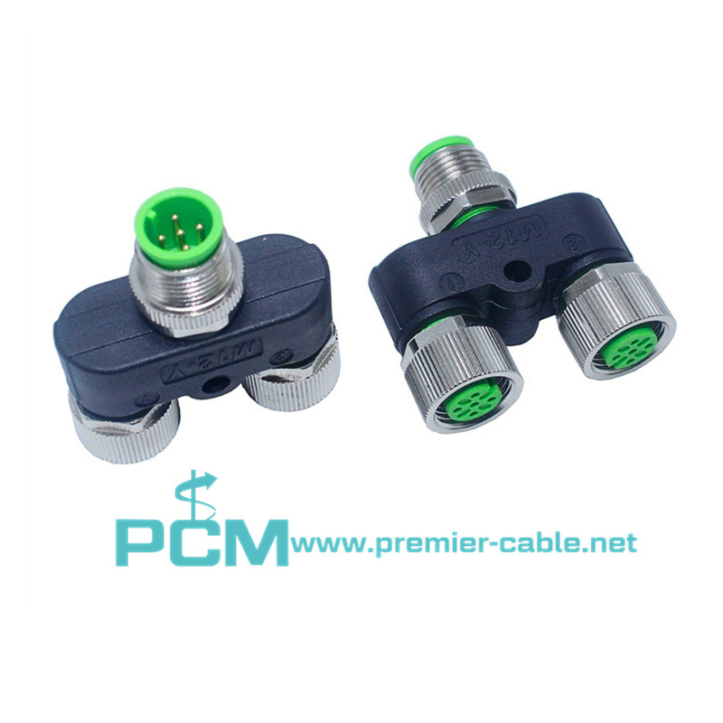 M8 Three Way Y Type Splitter Sensor Connector