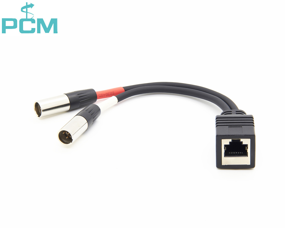 RJ45 Female to TA3 XLR Male Cable