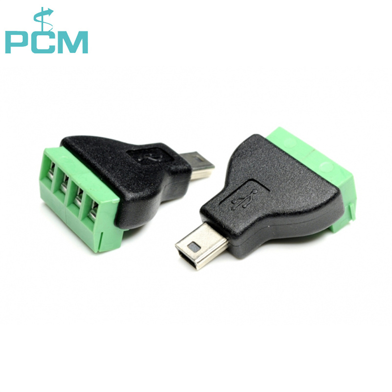 Adapter Mini USB male female Terminal Block 4 Pin