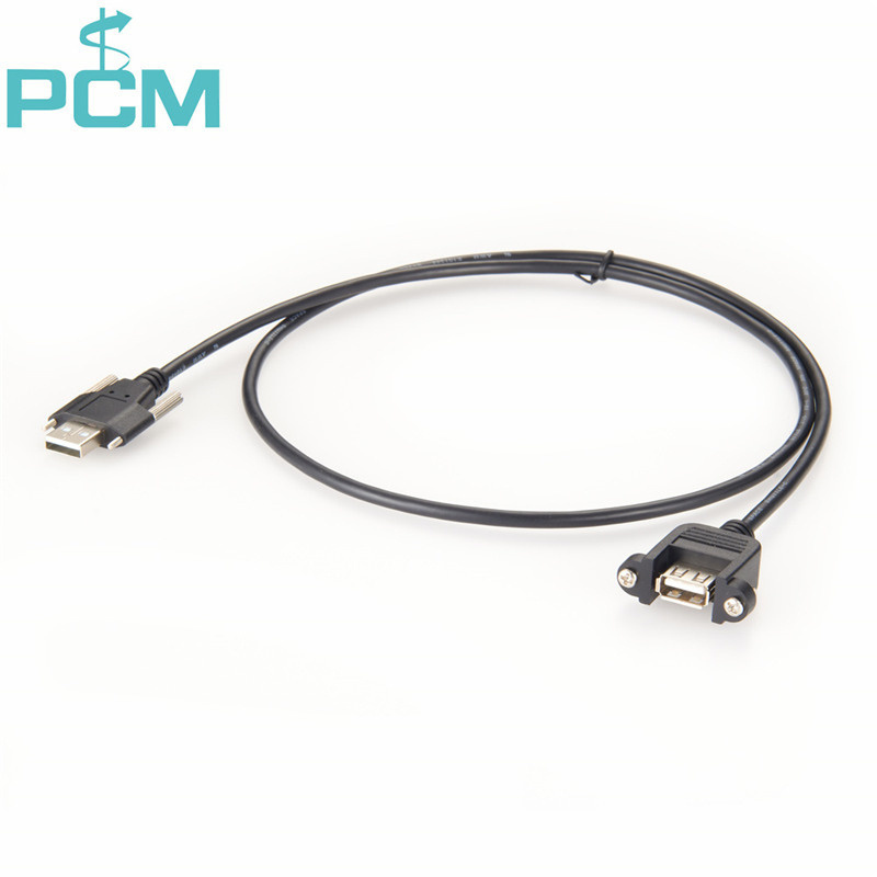 USB 2.0 Thumbscrew Locking Cable