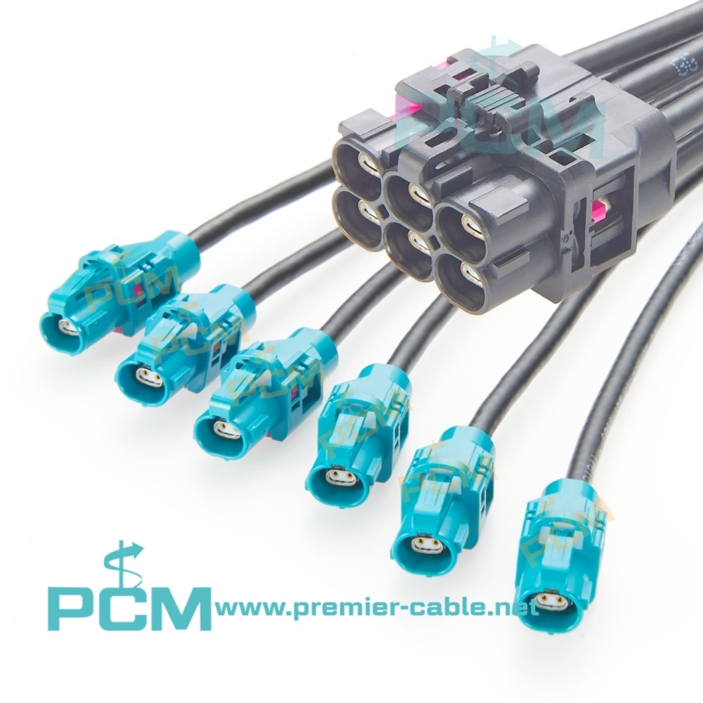 Rosenberger H-MTD 6 Port Automotive Ethernet Cable E6K10F