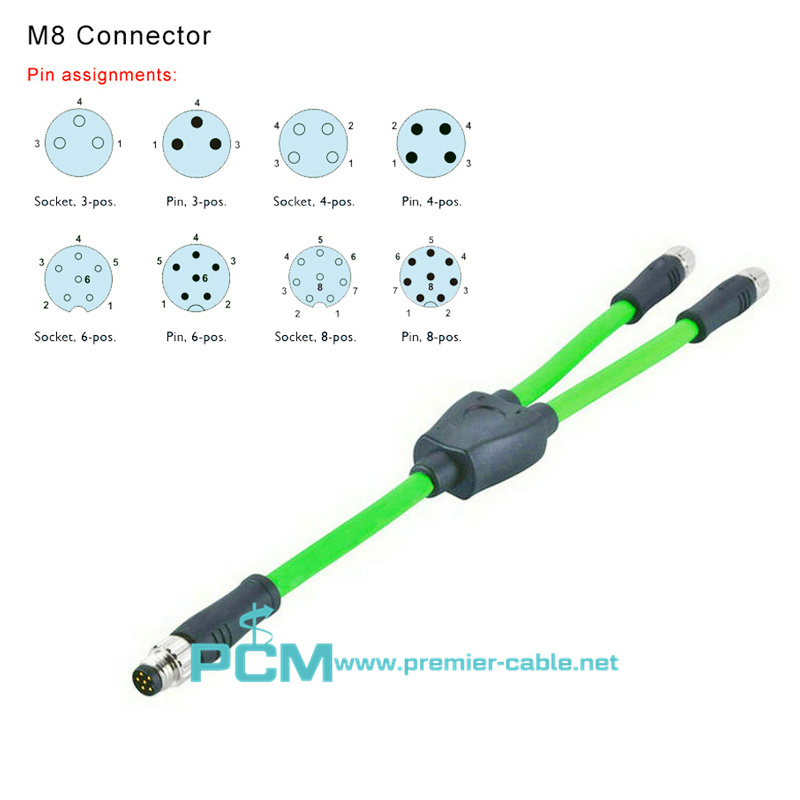 M8 CAN bus network Cable Dual CAN hub 