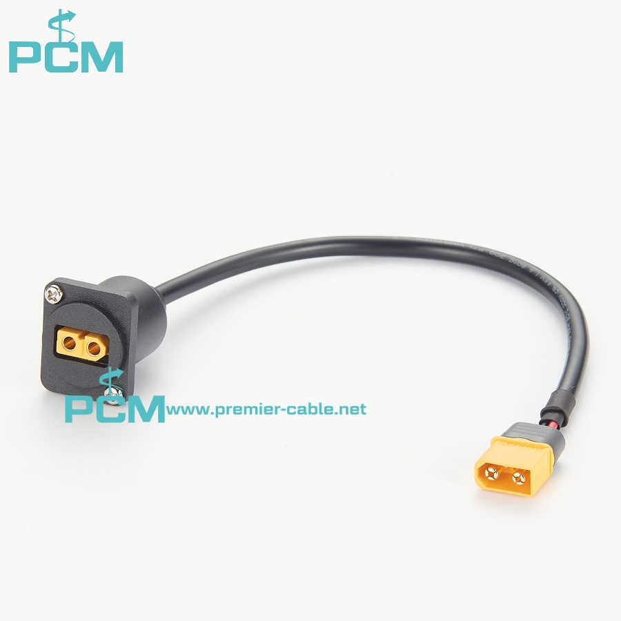 Panel Mount XT60 Charge Extension Cable