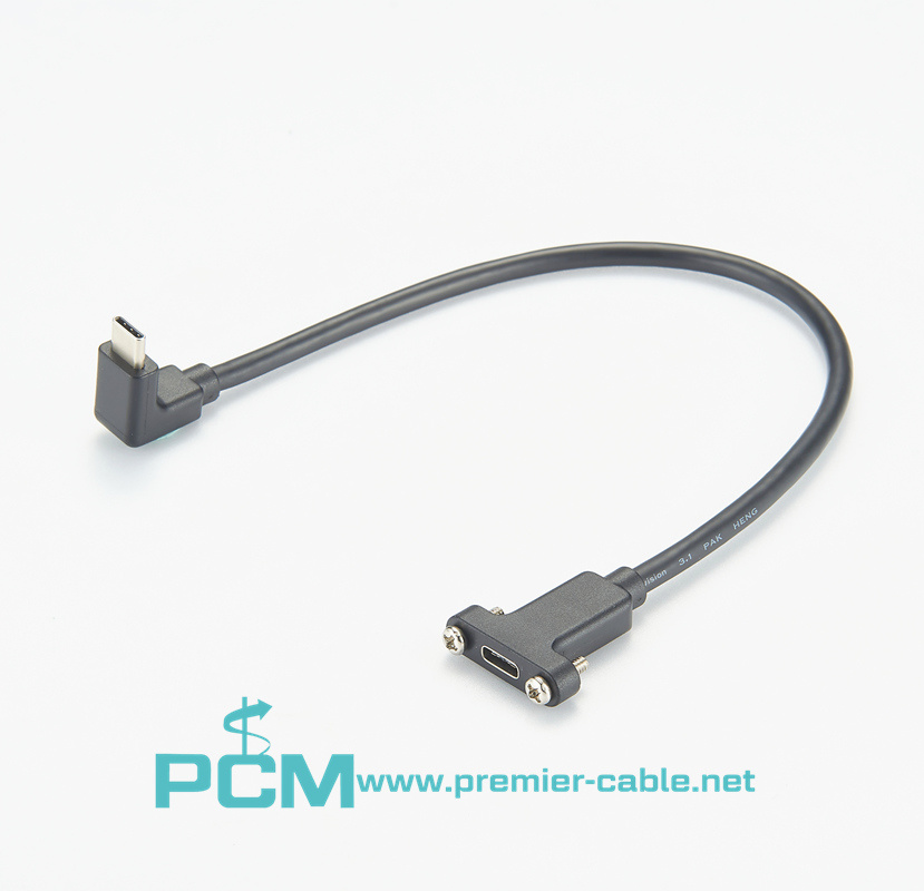 USB Type-C 3.1 Panel Mount Cable