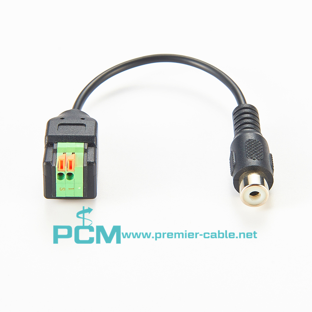 RCA Female to Terminal Connector