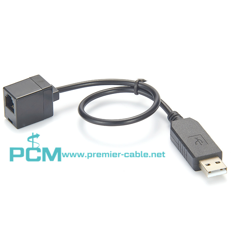 Maintenance cable RJ12 to USB adapter for RFID locks 