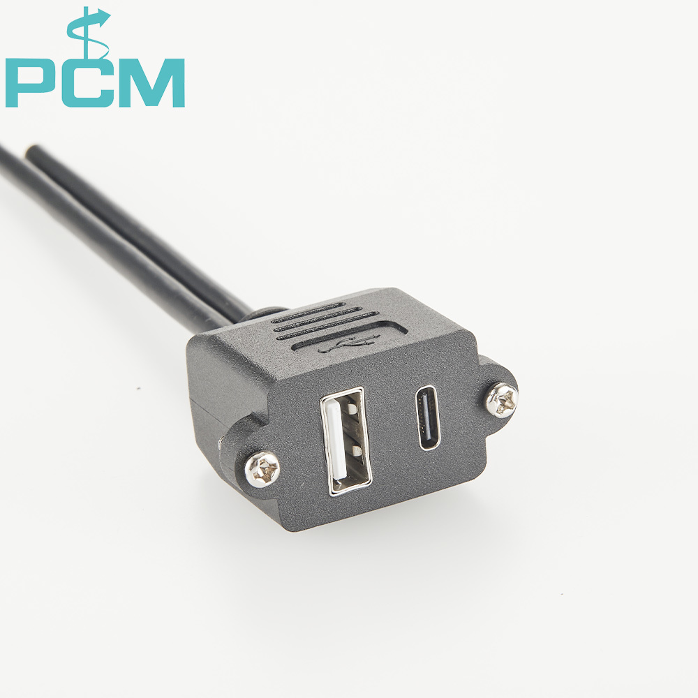 USB A Over USB C Combo Connectors
