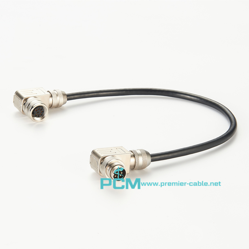 IP67 waterproof 8 pin female M16 cable connector