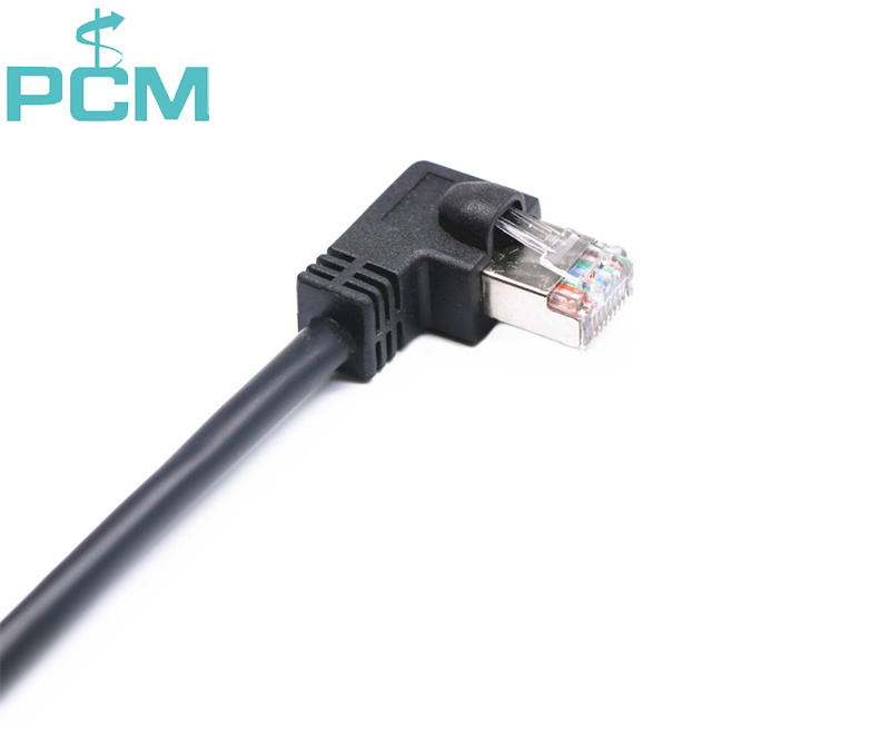 CAT6 Right Angle to Left Angle Shielded Cable