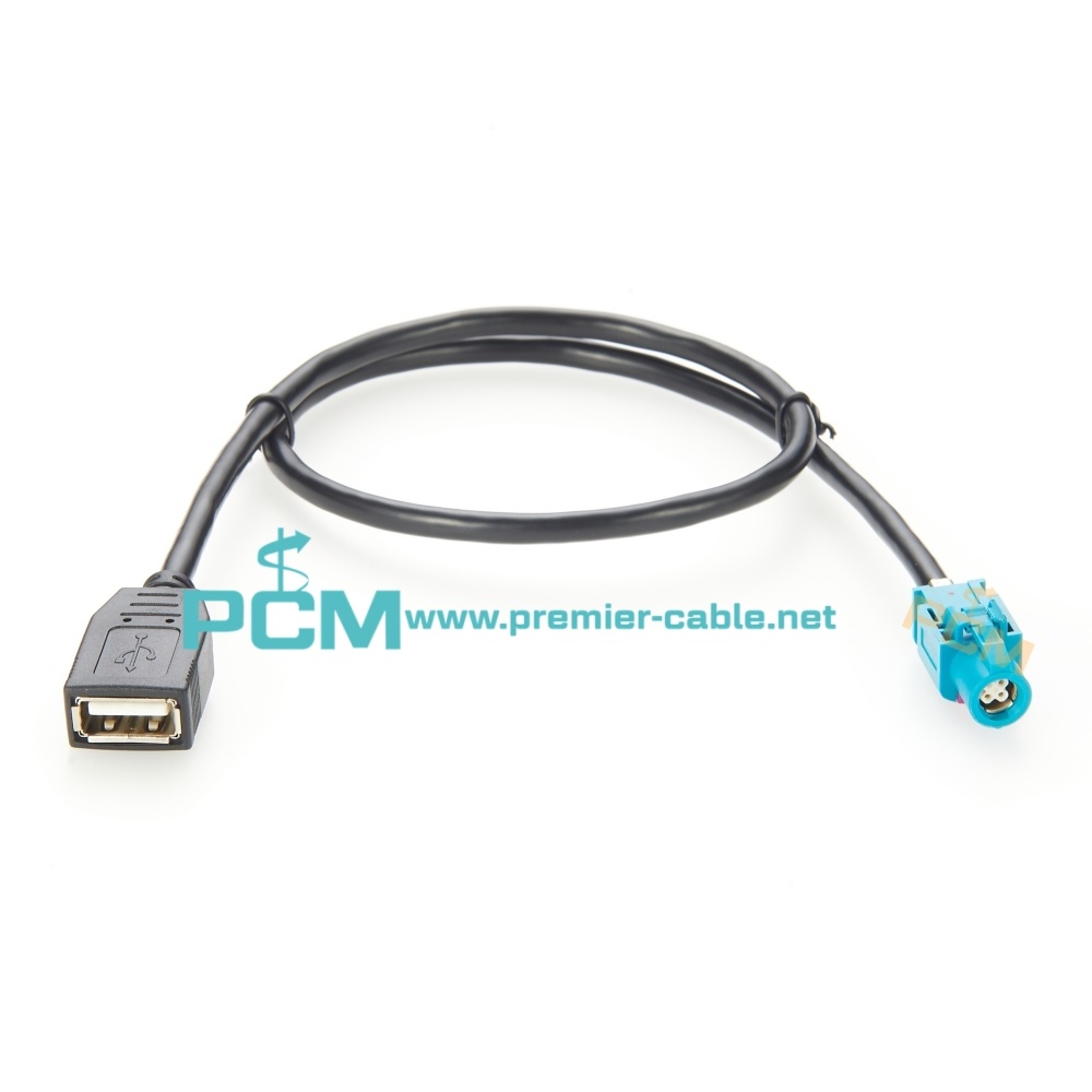 HSD to USB Female Automotive Signal Control Screen Cable