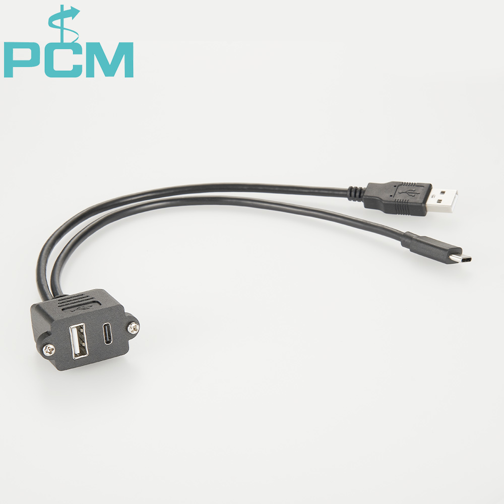 USB A Over USB C Combo Connectors